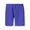 Blue Polyester Men's Swimwear