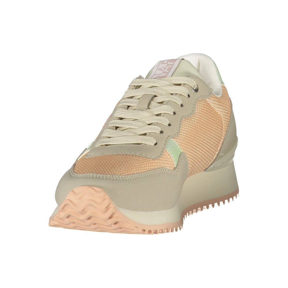 Pink Polyester Women's Sneaker