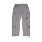 Gray Cotton Cargo Pants