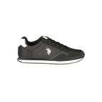 Black Polyurethane Men's Sneaker