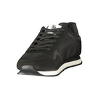 Black Polyurethane Men's Sneaker