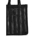 Black Raffia Shoulder Bag