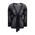Black Cotton Cardigan