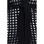 Black Cotton Cardigan