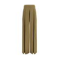 Bicolor Viscose Casual Pants