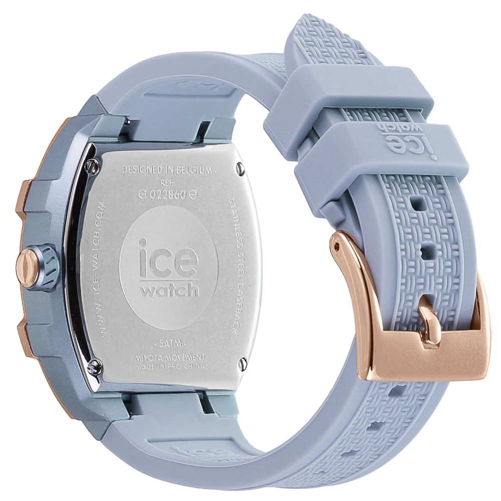 Blue Synthetic Dress Watch