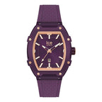 Purple Synthetic Dress Watch