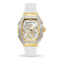White Synthetic Dress Watch