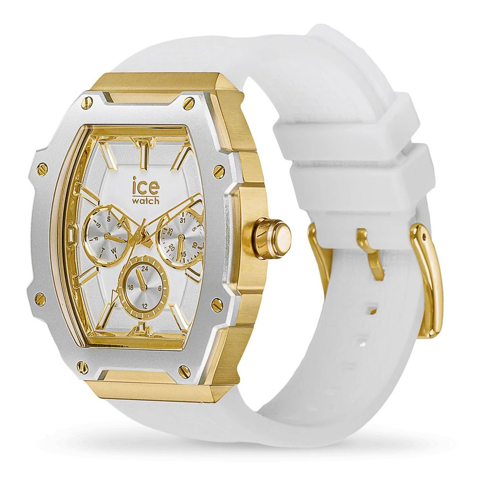 White Synthetic Dress Watch
