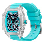 Blue Synthetic Sport Watch