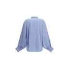 Blue Cotton Pattern Shirt