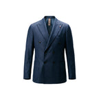 Blue Polyester Two-Piece Suit