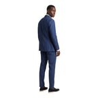 Blue Polyester Two-Piece Suit