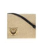 Beige Polypropylene Shoulder Bag