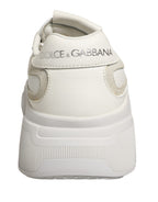 White Leather Daymaster Low Top Sneakers Shoes