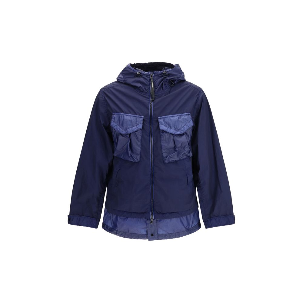Blue Polyamide Shell Jacket