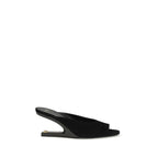Black Goatskin Mules