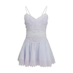 White Cotton Casual Dress