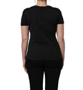 Black Cotton Short-Sleeve Crew Neck T-shirt