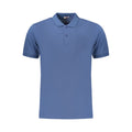 Blue Cotton Men's Polo Shirt