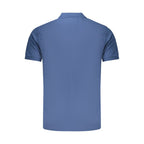 Blue Cotton Men's Polo Shirt