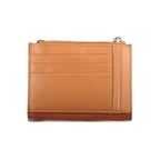 Brown Polyurethane Women's Wallet