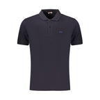 Blue Cotton Men's Polo Shirt