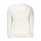 White Cotton Men Sweatshirt