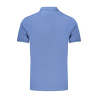 Blue Cotton Men's Polo Shirt