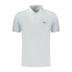 Light Blue Cotton Men's Polo