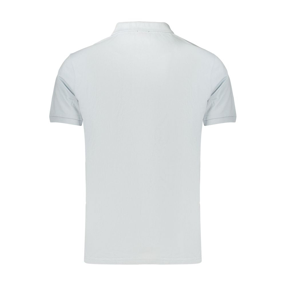 Light Blue Cotton Men's Polo