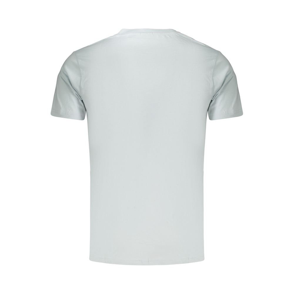 Hellblaues Baumwoll-Herren-T-Shirt