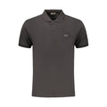 Black Cotton Men's Polo Shirt