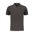 Black Cotton Men's Polo Shirt