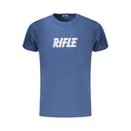 Blue Cotton Men's T-Shirt