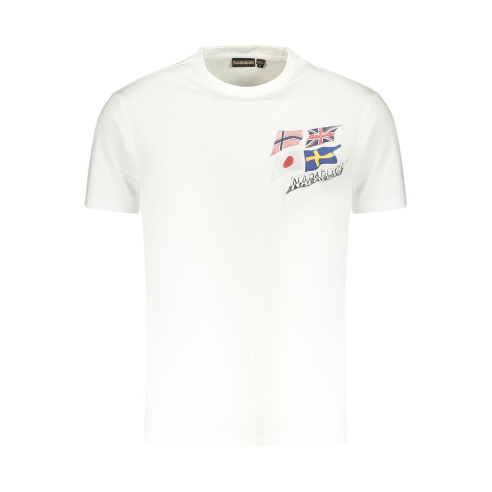 Weißes Herren-T-Shirt aus Baumwolle