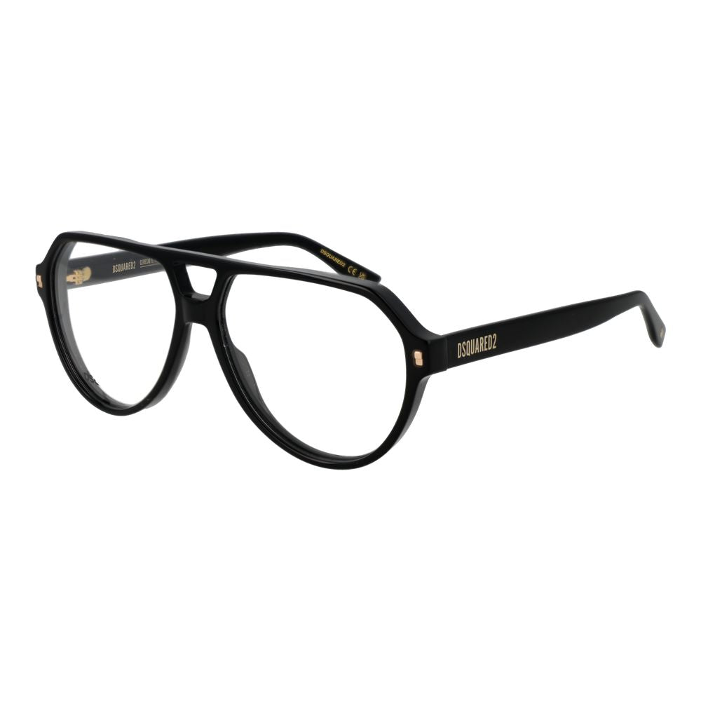 Schwarze Acetatbrille (Gestell)