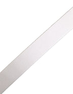 White Graffiti Print Gold Metal Buckle Belt