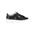 Schwarzer Sneaker aus Polyurethan für Damen