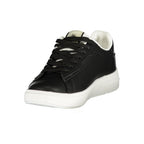 Schwarzer Sneaker aus Polyurethan für Damen