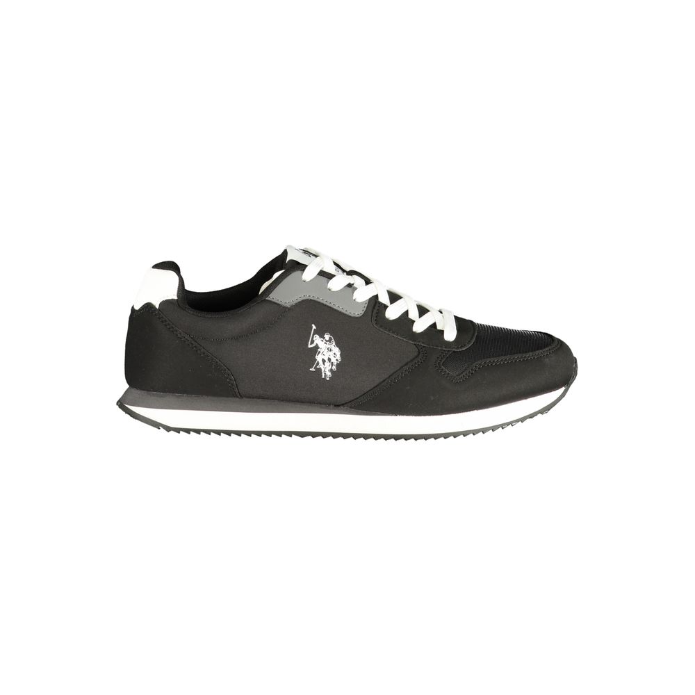Schwarzer Herren-Sneaker aus Polyurethan