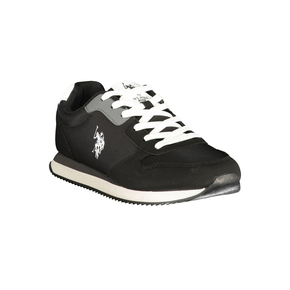 Schwarzer Herren-Sneaker aus Polyurethan