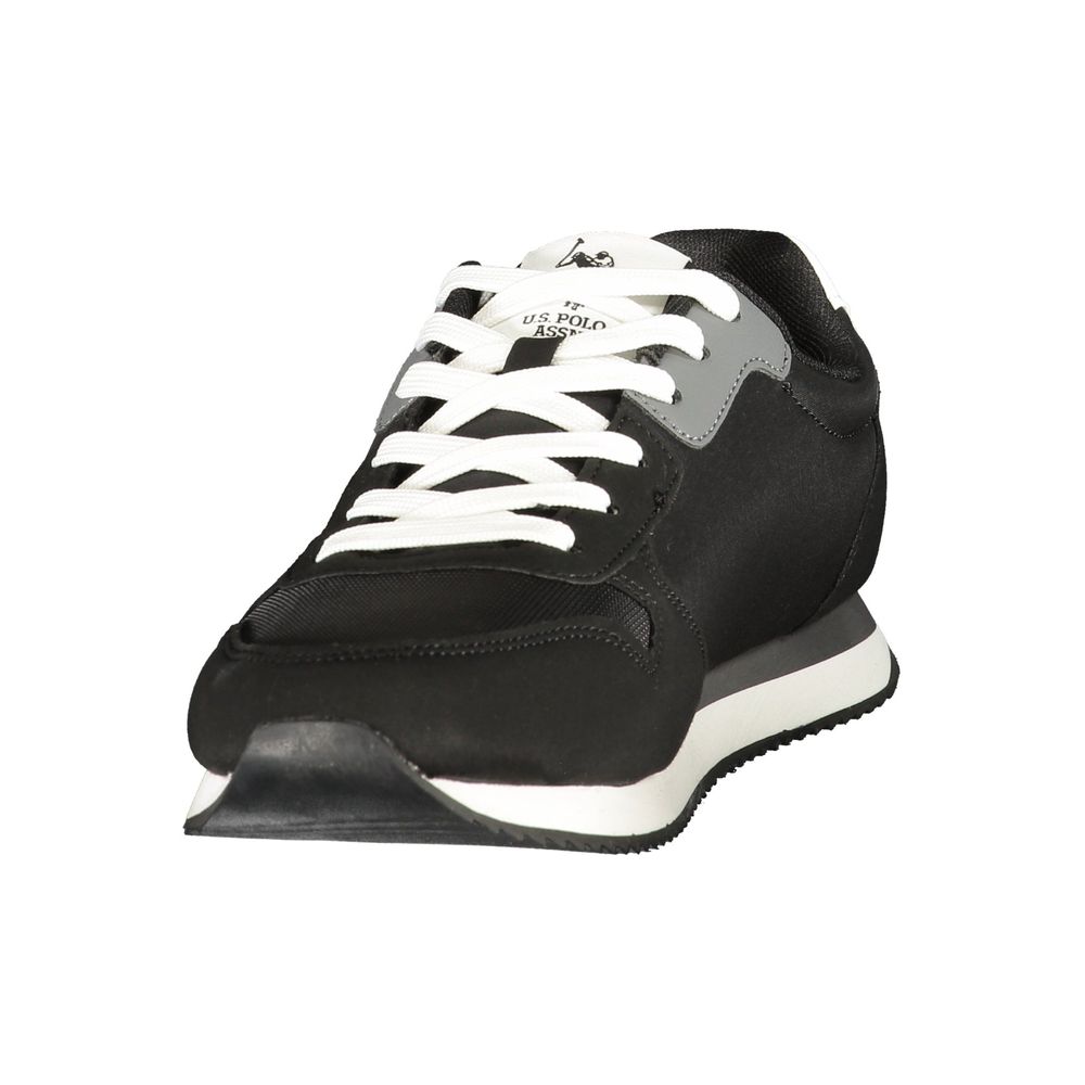 Schwarzer Herren-Sneaker aus Polyurethan