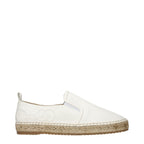 White Leather Espadrilles