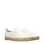 White Leather Espadrilles