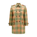 Multicolor Polyester Trench Coat