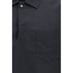 Black Linen Dress Shirt