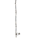 Silver Tone Chain Signature DG Logo Pendant Necklace