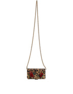 Flip Cover Brown Leopard Crystal iPhone X - XS Case