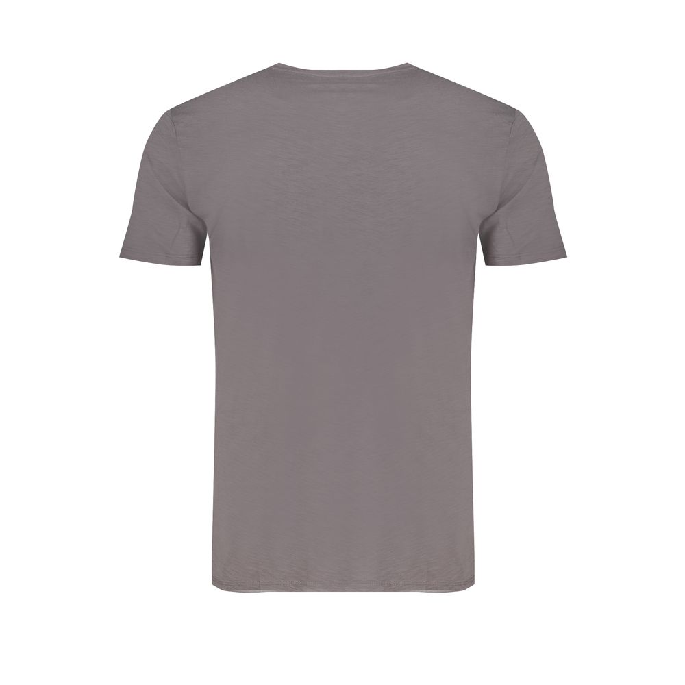 Graues Baumwoll-Herren-T-Shirt